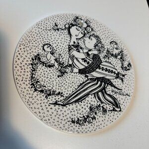 Vintage 1970s March Marts Months of Love by Bjorn Wiinblad Decorative Wall Plate
